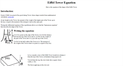 Desktop Screenshot of chouard-eiffel-equation.com